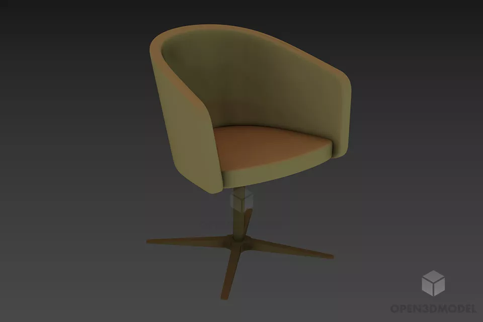 Edge Chair Basket Shape 3d model
