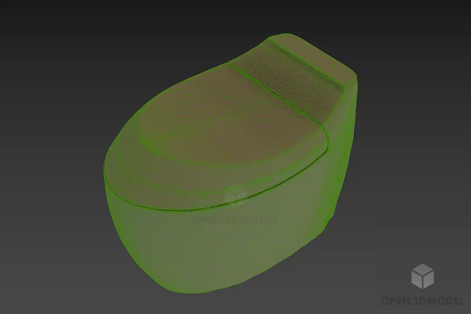 Simple Lavatory 3d model 2