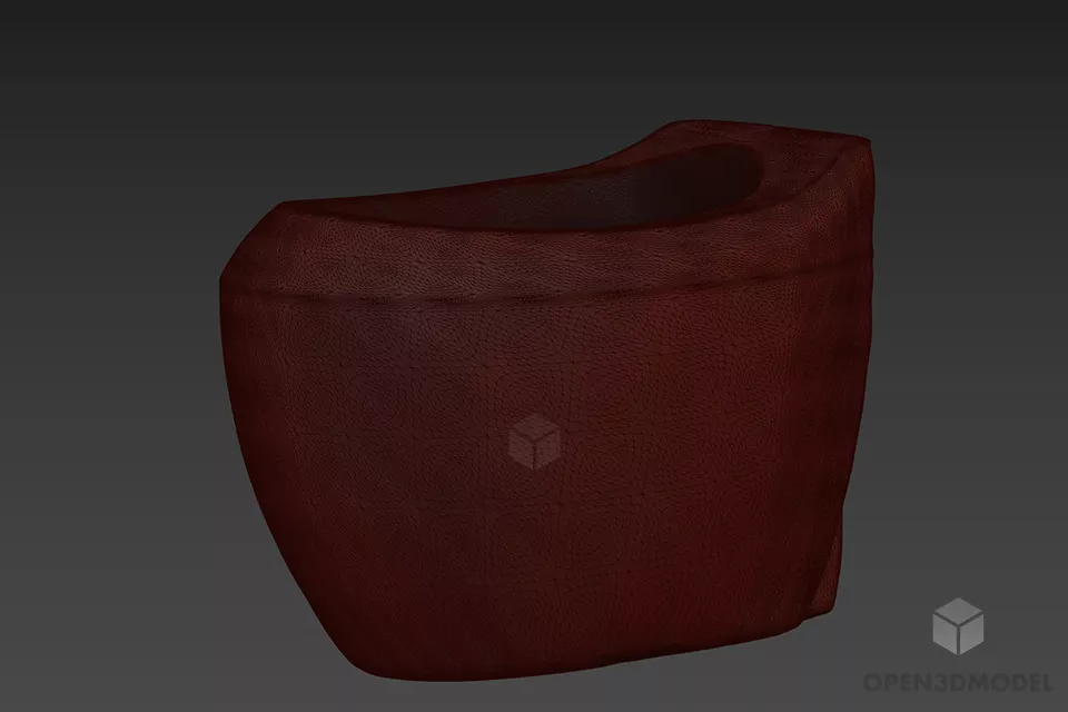Simple Bidet 3d model 2
