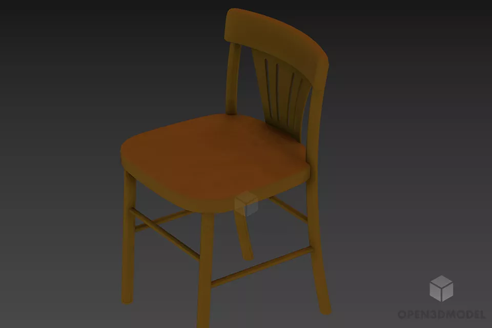 Coffee Chair Tonneau 3d model