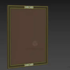 Rectangle Mirror Turrier 3d model
