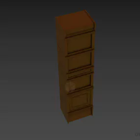 Office Locker Antique Style 3d model
