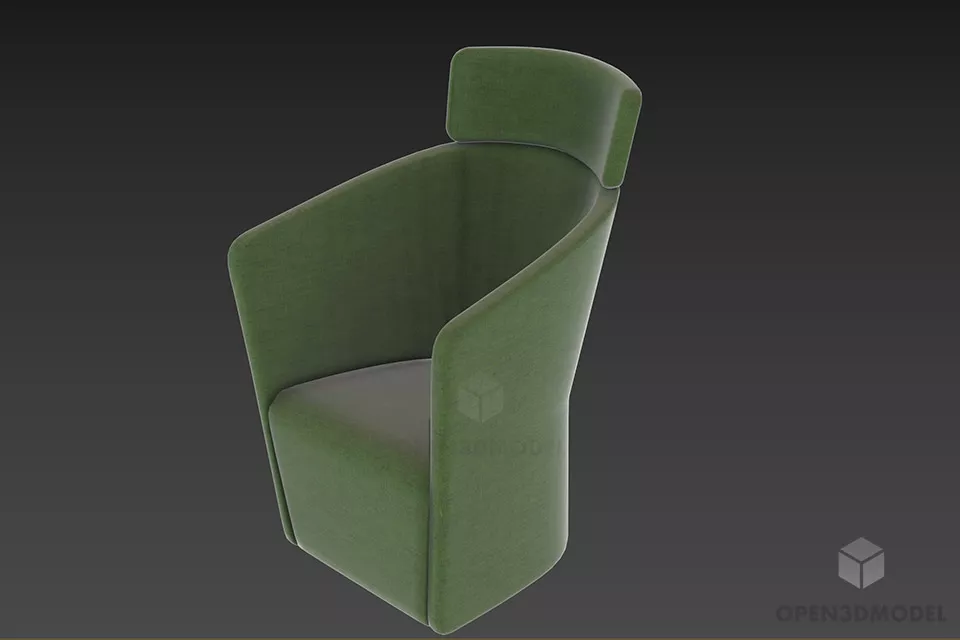 Armchair Cube Shape Motogi 3d model