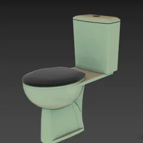 Common Western Lavatory Klosett 3d model