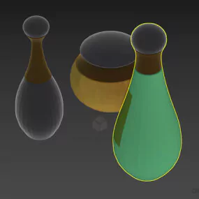 Set Of Perfume Dior Bottles 3d model