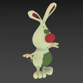 Stuffed Toy Rabbit For Kids 3d model