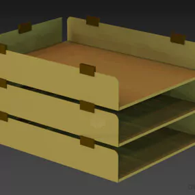 Rack Files Office Accessories 3d model