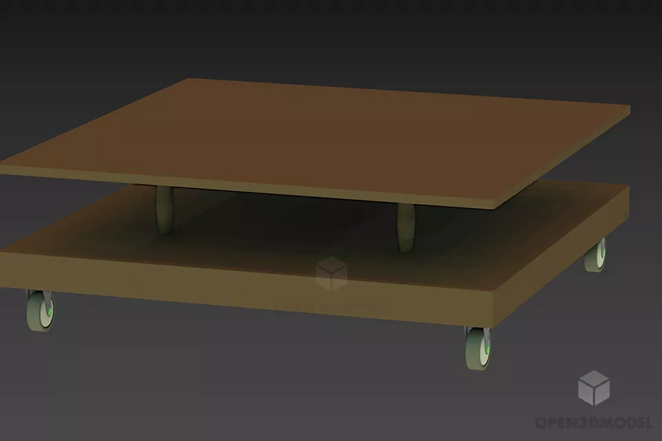 Branch Table Style, Decorative Table 3d model