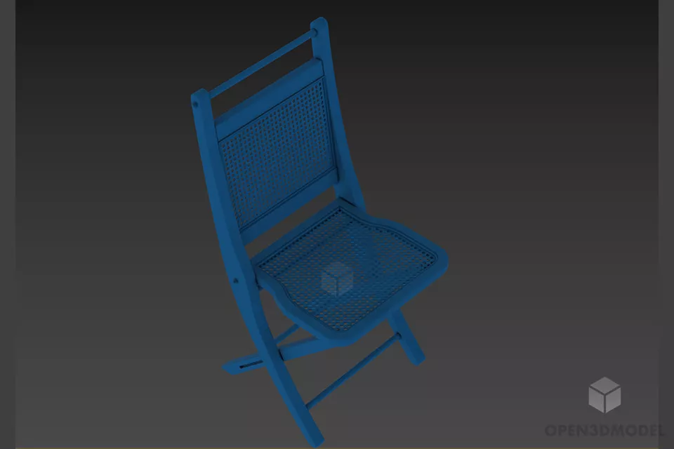 Office Chair Dotted Pattern Plastic Back 3d model