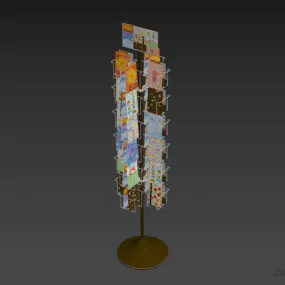 Magazine Rack Shelf 3d model
