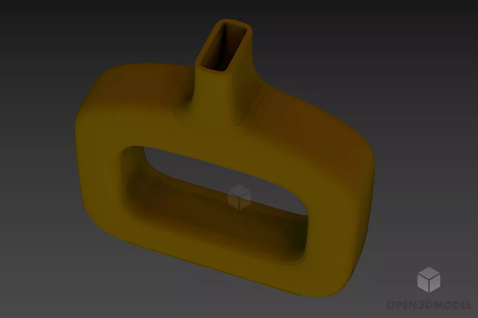 Shell Vase Shape With Flowers 3d model