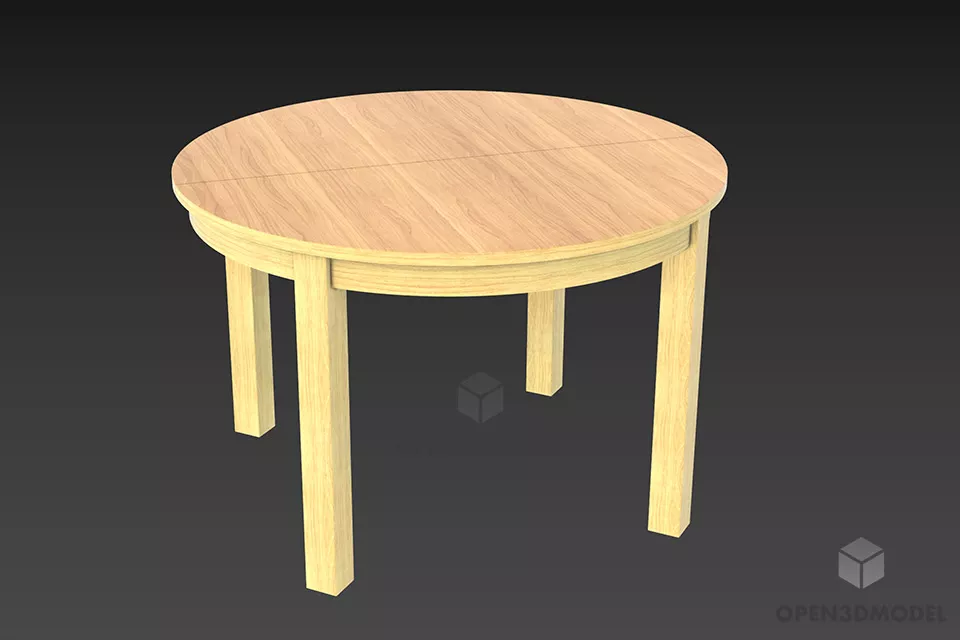 Bedside Table Boutique Carved Frontside 3d model