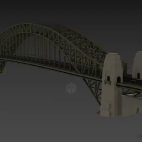 Sydney Harbour Bridge 3d model