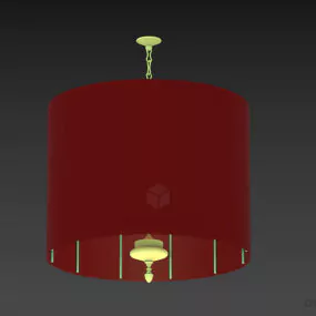 Pendant Lamp Chelini Cylinder Shade 3d model