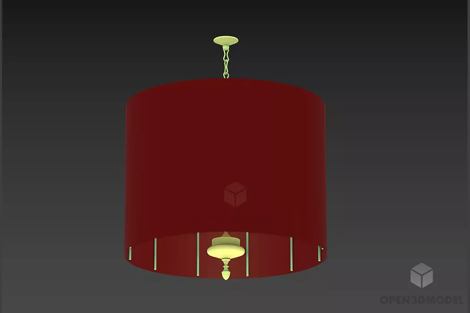 Chandelier Lamp With Chain Arm 3d model
