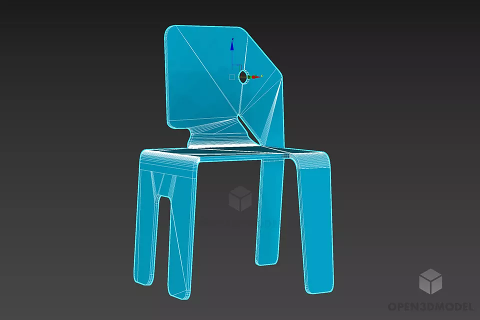 Modernism Chair Elephant Shape 3d model 2