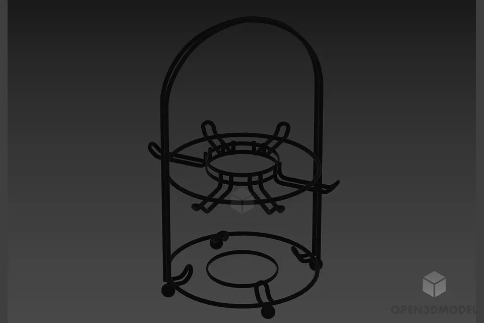 Gas Stove Fornelli 3d model