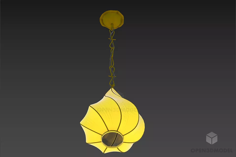 Elegant Torchere Lamp For Hotel 3d model
