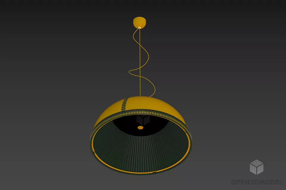 Table Rattan Lamp, Nest Lamp Style 3d model