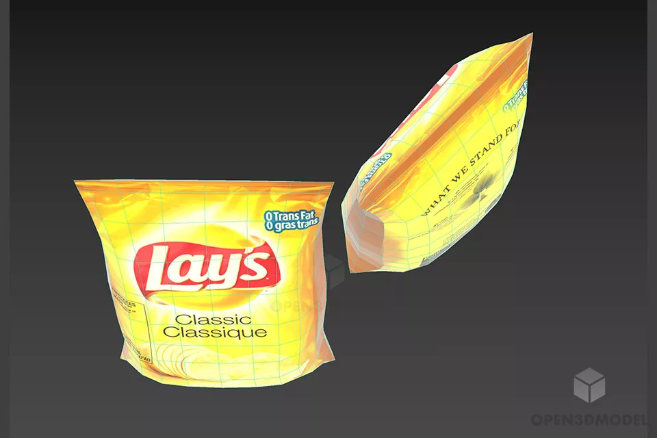 Food Snake Package 3d model 2