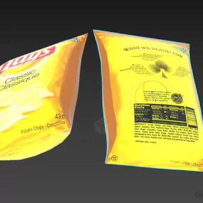 Food Snake Package 3d model
