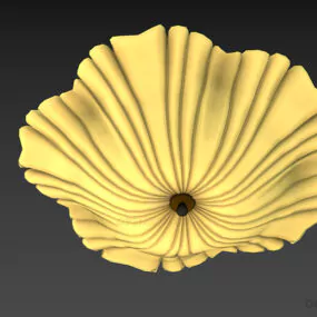 Pendant Lamp Glass Shell Shade 3d model
