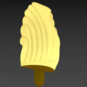 Sconce Lamp Glass Shell Shape 3d model