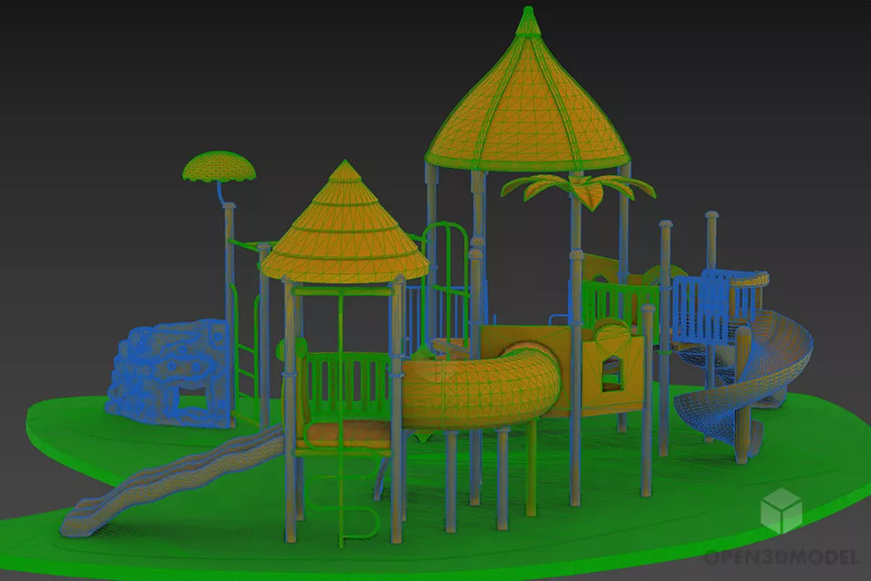 Playground Toy Set 3d model 2