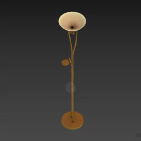 Floor Lamp Torchere Lamp Steel Stand 3d model