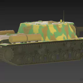 Soviet Ww2 Tank Su152 3d model