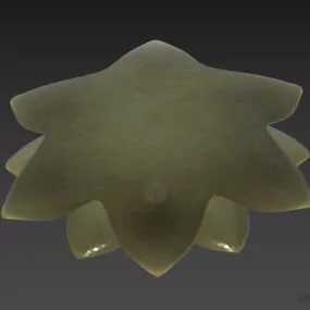 Plaster Decor Molding Flower Shape 3d model