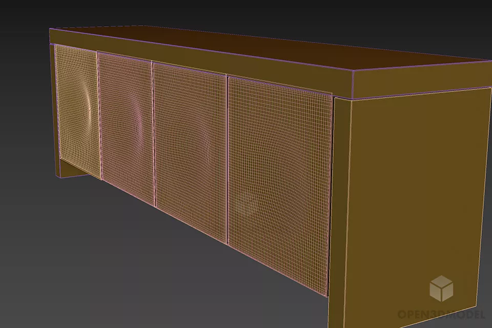 Kitchen Locker Furniture Poradar 3d model 2