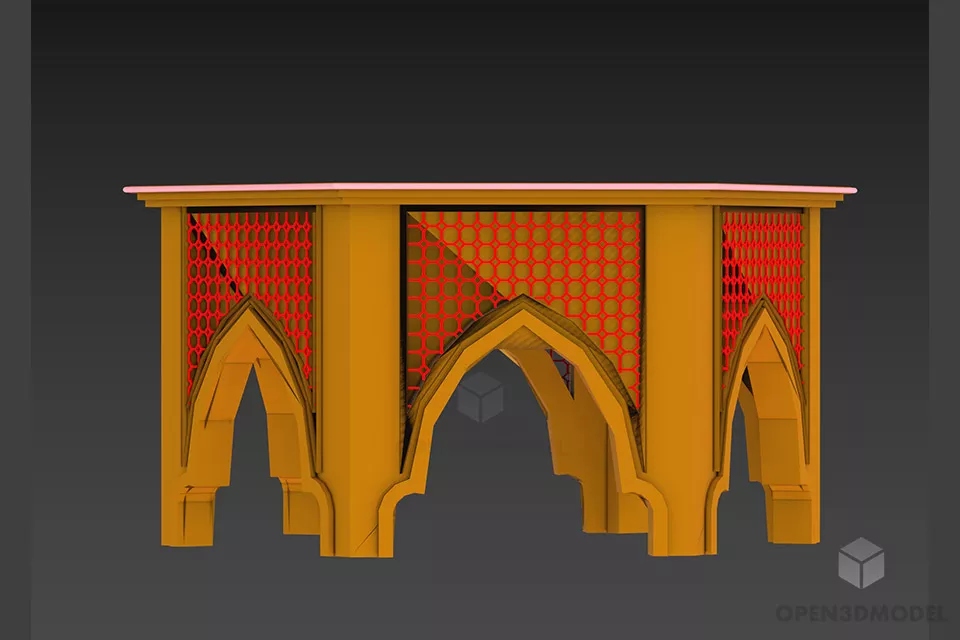Rectangle Coffee Table 3d model