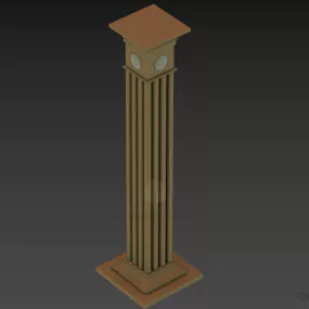 Vintage Rome Column Turri 3d model
