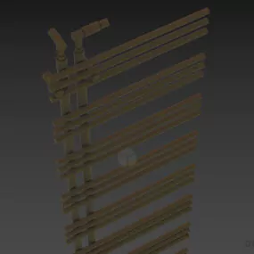 Bathroom Hang Rail, Inox Rail 3d model