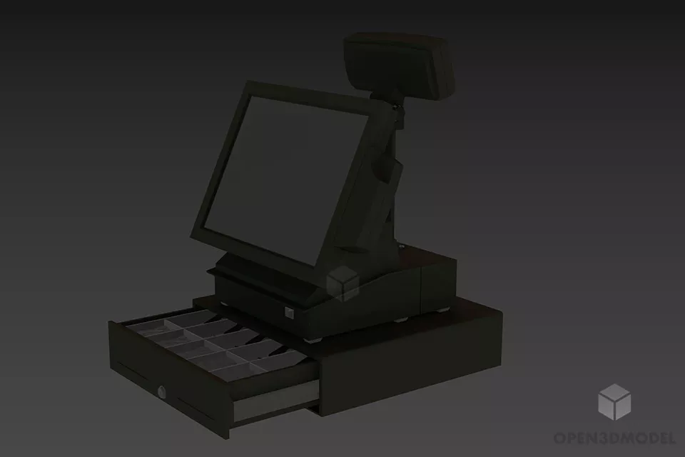 Bedside Stool 3d model
