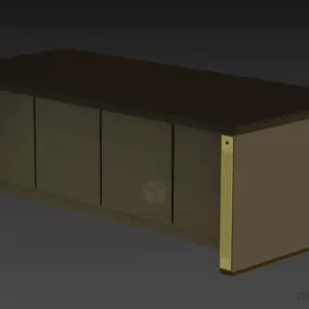Kitchen Island Table 3d model