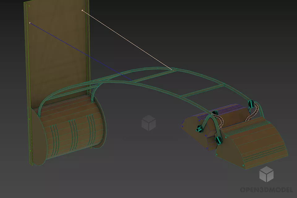 Foldable Sconce Lamp Sigmar 3d model 2
