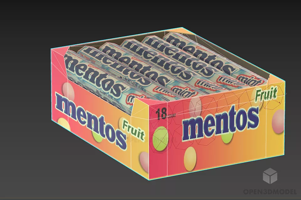 Chewy Candy Pack 3d model 2