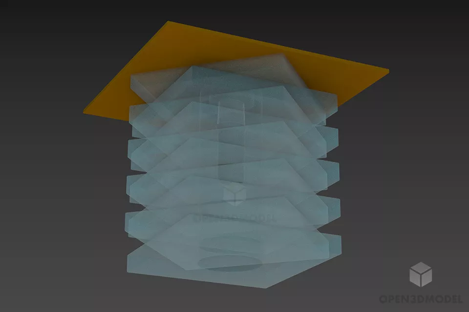 Antique Table Lamp Vase Stand 3d model