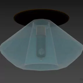 Glass Pendant Lamp, Diamond Shade Lamp 3d model