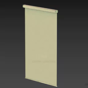Roll Curtain, Bamboo Louver Curtain 3d model