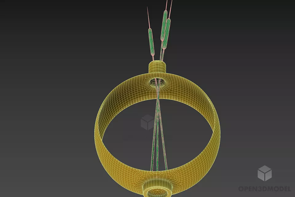 Empty Round Vase, Minimalist Pot 3d model 2