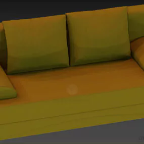 Upholstery Sofa Jacob, Low Arm Sofa 3d model