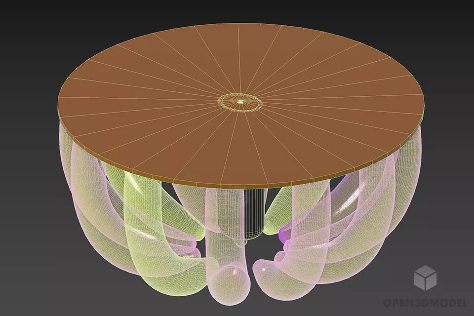 Glass Lamp Spot Lighting 3d model 2
