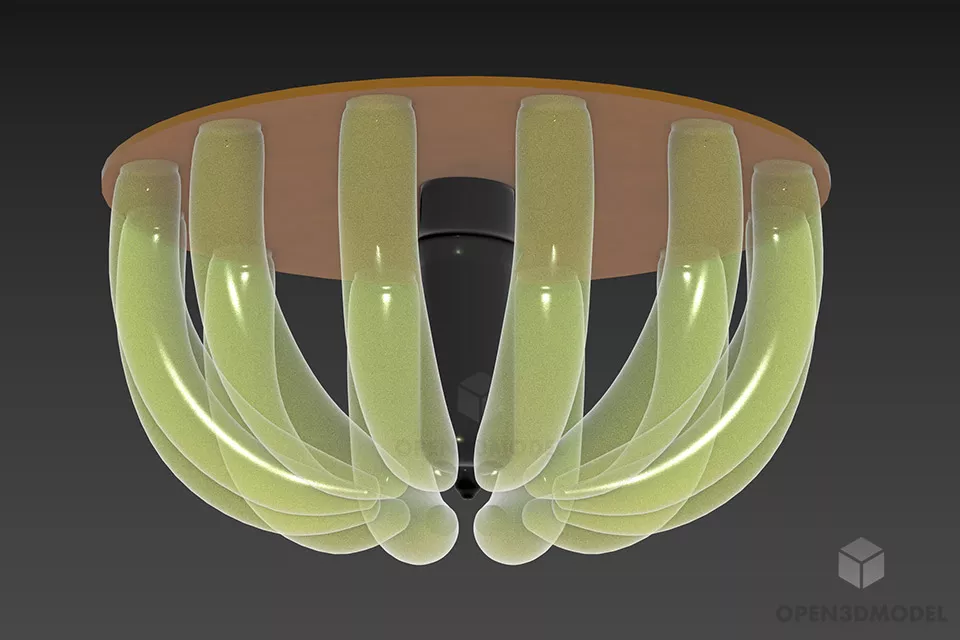 Antique Dressing Table With Curved Mirror 3d model