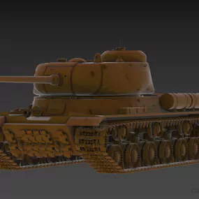 Ww2 Soviet Tank Is1 3d model