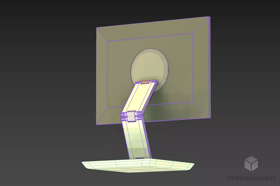 Samsung Monitor With Stand 3d model 2