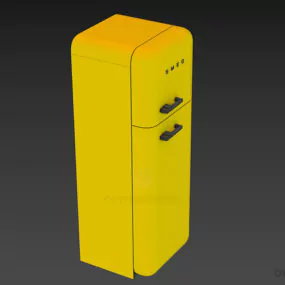 Smeg Refrigerator, Fashion Refrigerator 3d model