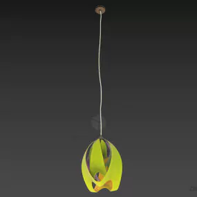 Pedant Lamp Sphere Paper Lantern 3d model